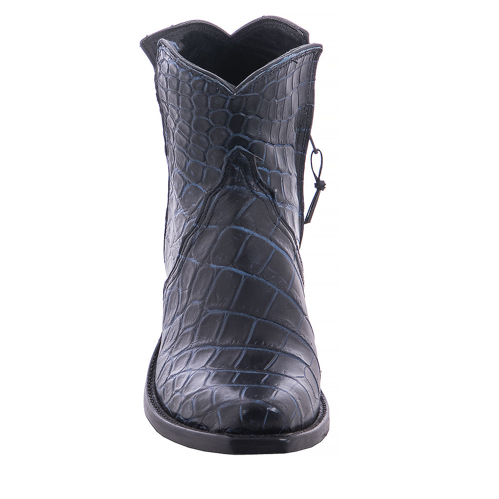 Ladies Short Two Tone Navy Nile Boot