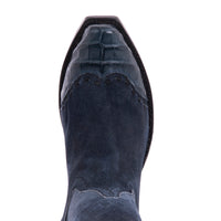 Ladies 13" Navy Break Nile Tipped Cowboy Boot