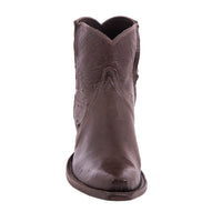 Ladies Short Nicotine Smooth Ostrich Boot