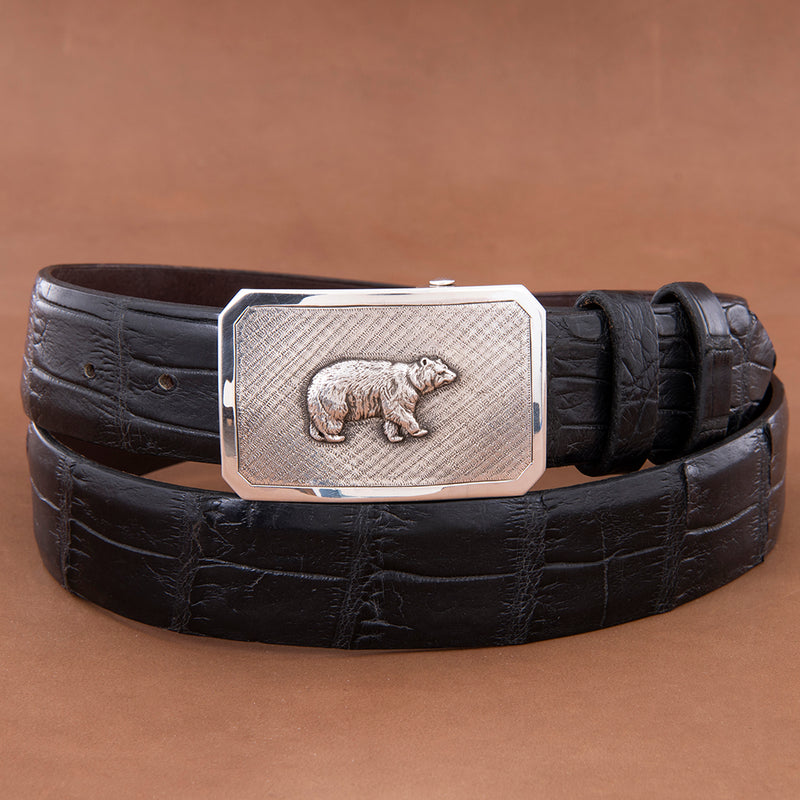 Mesa Bear Heavy Matte Buckle with High Polished Border