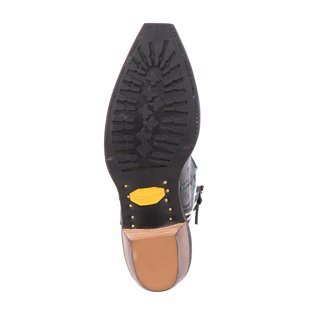 Ladies Shorty Crystal Blue Black Overwash Mini Vibram Sole