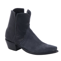 Ladies Short Black Break Aniline Cowboy Boot