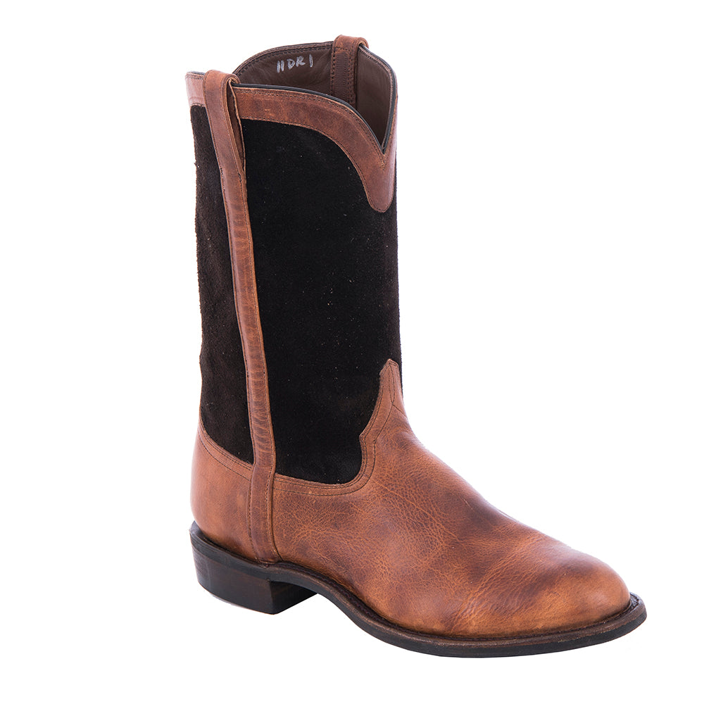 Men's Henry Mocha Bison Roper with Mini Vibram Sole