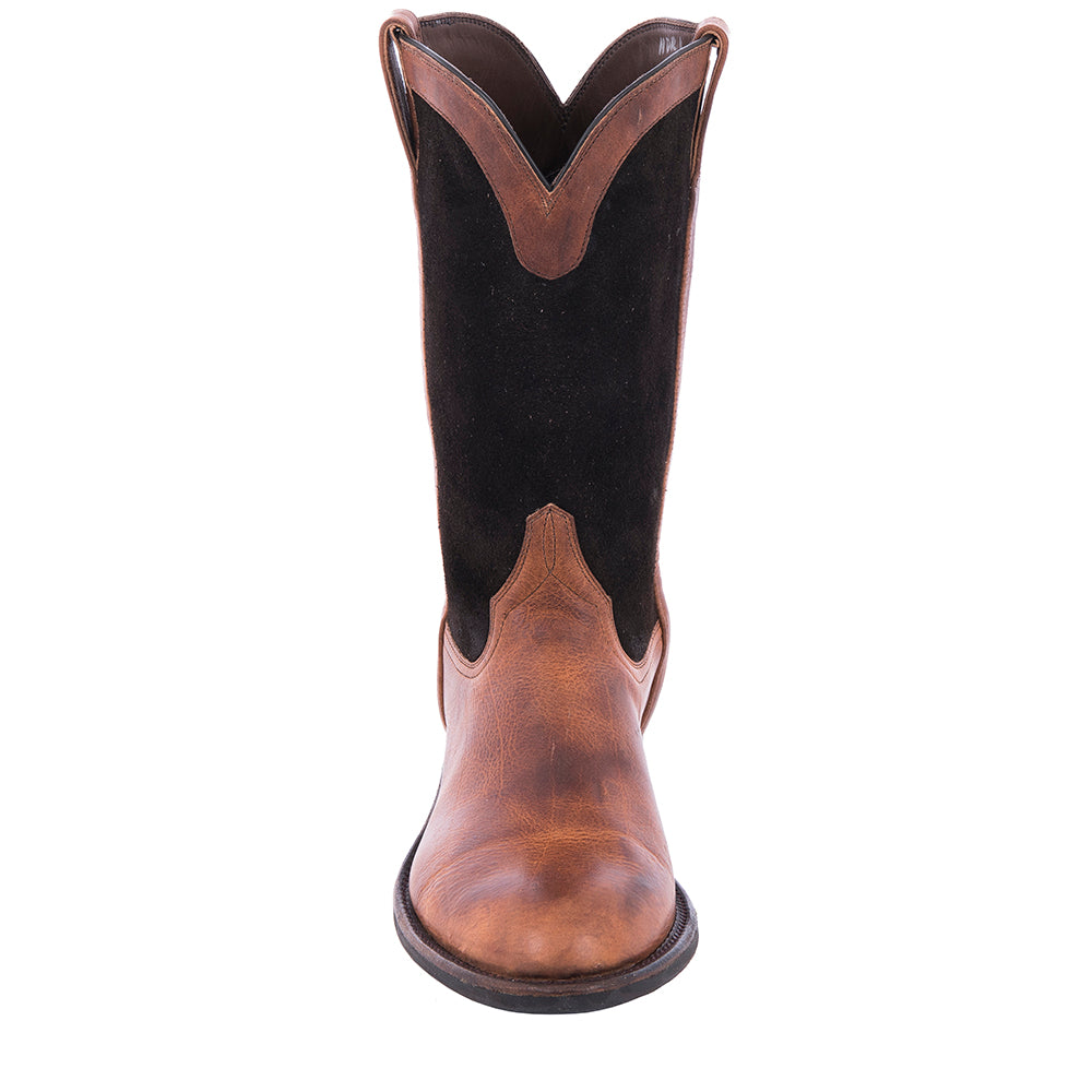 Men's Henry Mocha Bison Roper with Mini Vibram Sole