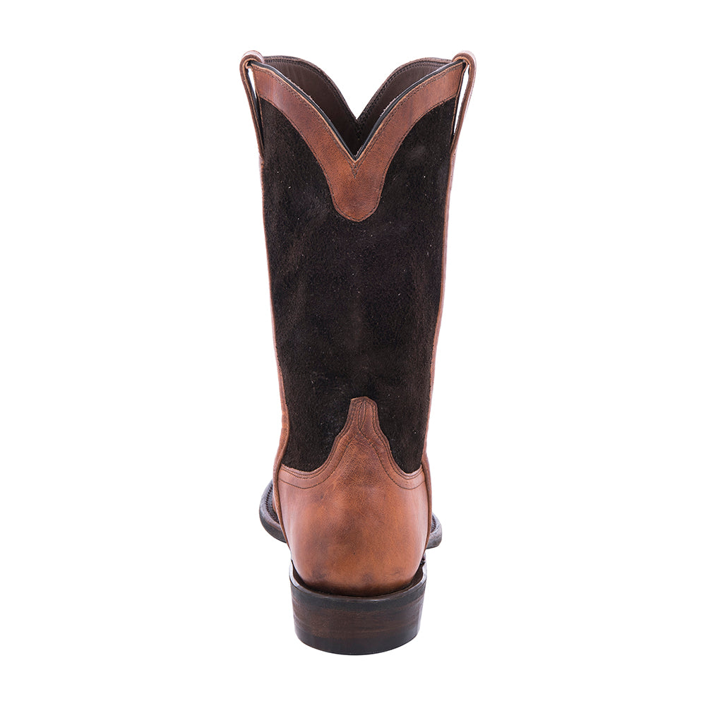 Men's Henry Mocha Bison Roper with Mini Vibram Sole