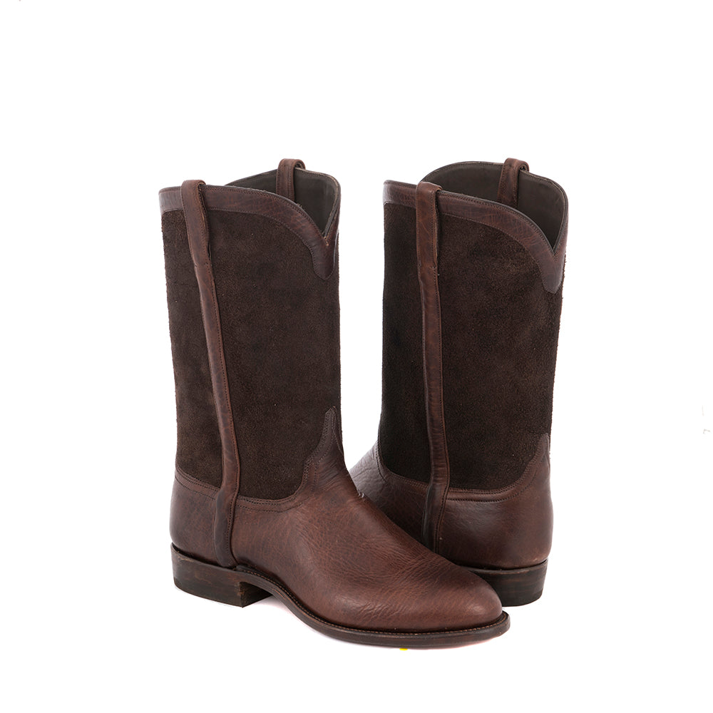 Men's Henry Mocha Bison Roper Boot