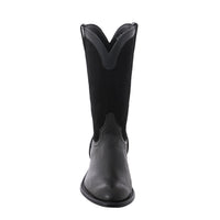 Men's Roper Black Bison and Black Roughout with Covered Side Seam