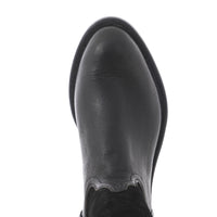 Men's Roper Black Bison and Black Roughout with Covered Side Seam