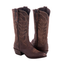 Ladies' Tobac Goat with Winn Stitch & Toe Bug Cowboy Boot