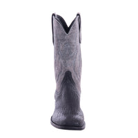 Men's 12" Black Shark Grey Break Crown Cowboy Boot