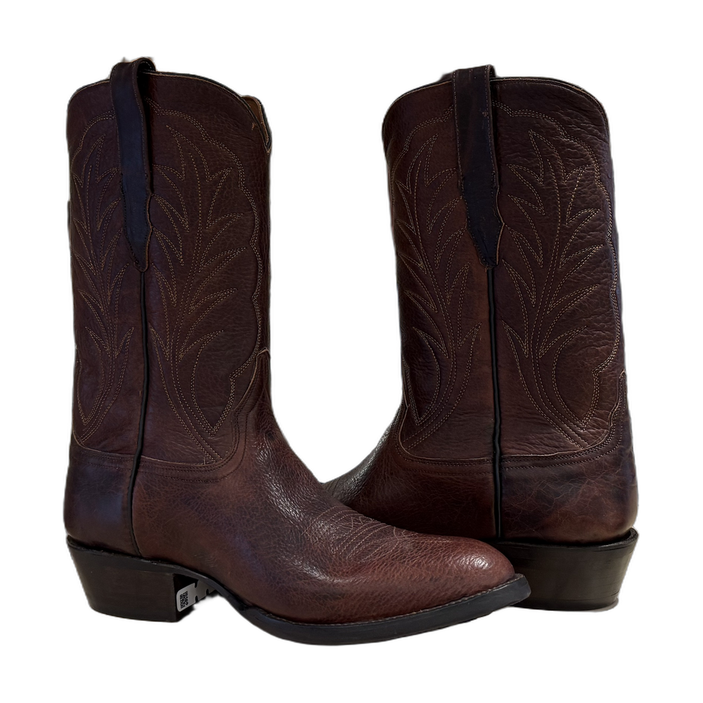 Men's Cowboy 12-2 Mocha Bison Winn Stitch Toe Bug Mini Vibram