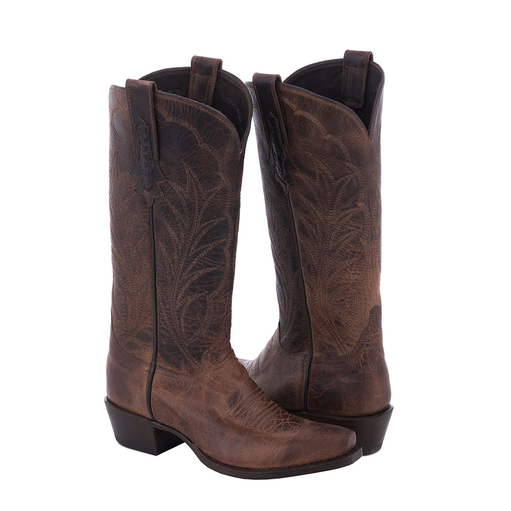 Ladies' Canella Goat Winn Stitch with Toe Bug Cowboy Boot