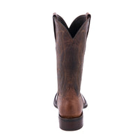 Ladies' Canella Goat Swan Stitch Pattern Square Toe Cowboy Boot with Mini Vibram