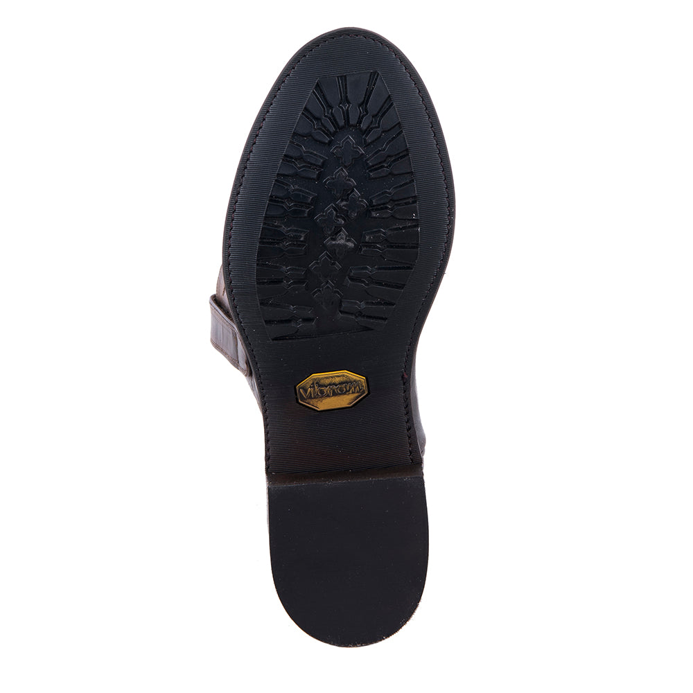 Men's Roper Tobacco Goat Crown Stitch Boot with Mini Vibram