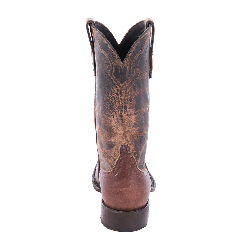 Men's Canella Goat and Tobacco Goat Arrow Stitch Cowboy Boot