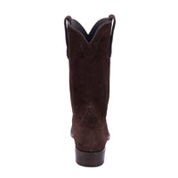 Ladies' Chocolate Roughout Square Toe Cowboy Boot