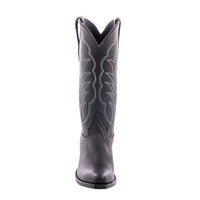 Ladies 13" Black Aniline White Winn Cowboy Boot