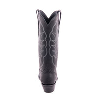 Ladies 13" Black Aniline White Winn Cowboy Boot