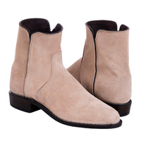 Men's Short Tan Roughout Roper Boot