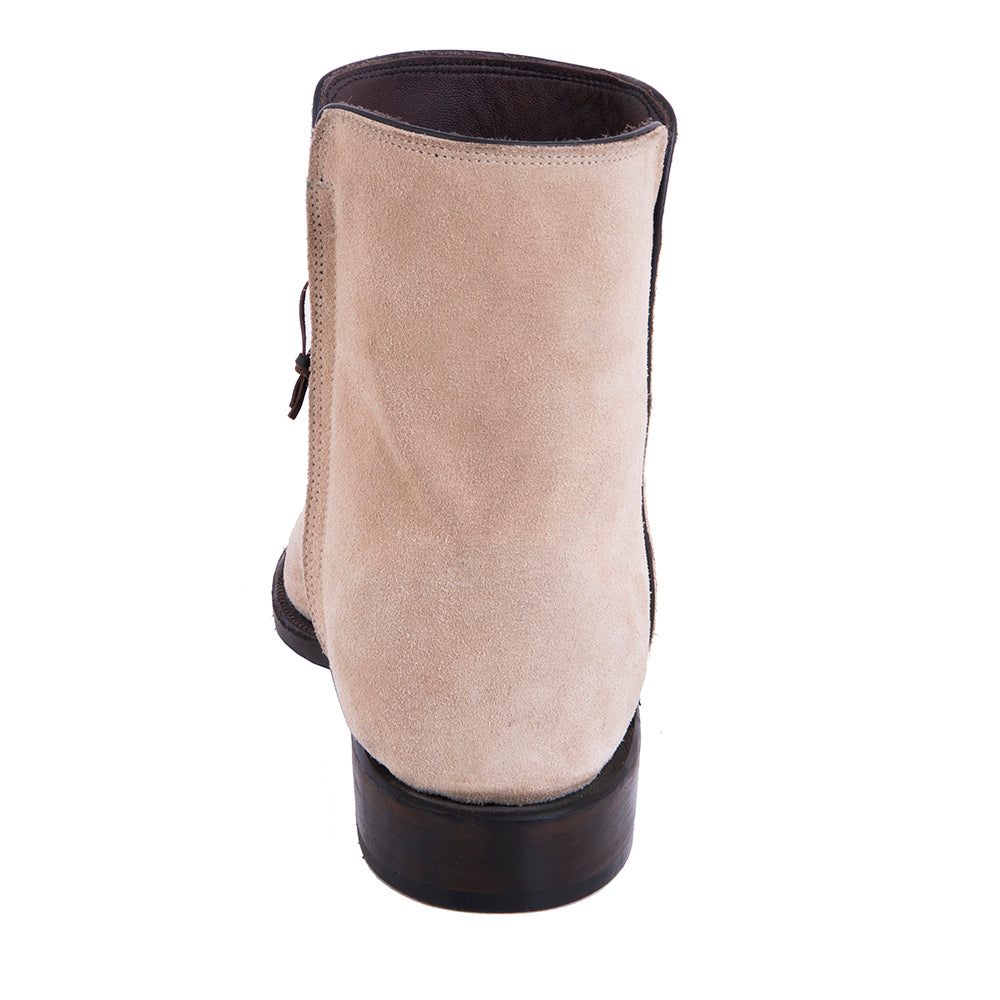 Men's Short Tan Roughout Roper Boot