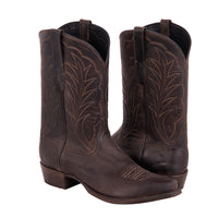 Men's Tobacco Goat Winn Stitch Cowboy Boot with Mini Vibram Sole