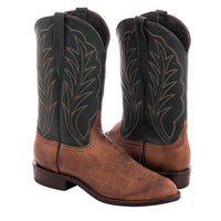 Men's Canella Goat Renaissance Green Winn Roper Boot with Winn Stitch