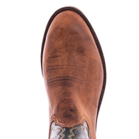 Men's Canella Goat Renaissance Green Winn Roper Boot with Winn Stitch
