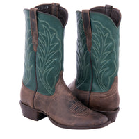 Men's Green Canella Goat Cowboy Boots