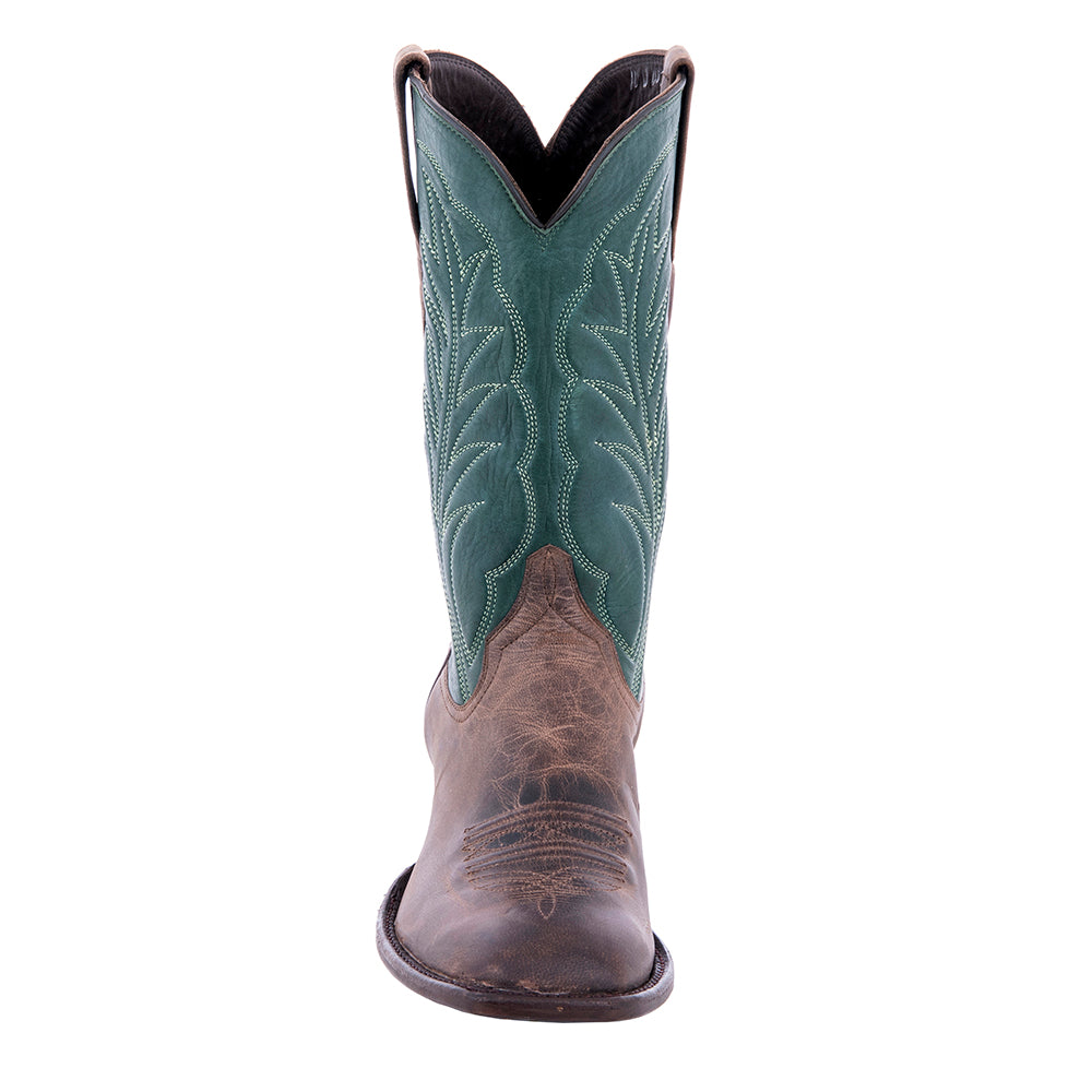 Men's Green Canella Goat Cowboy Boots