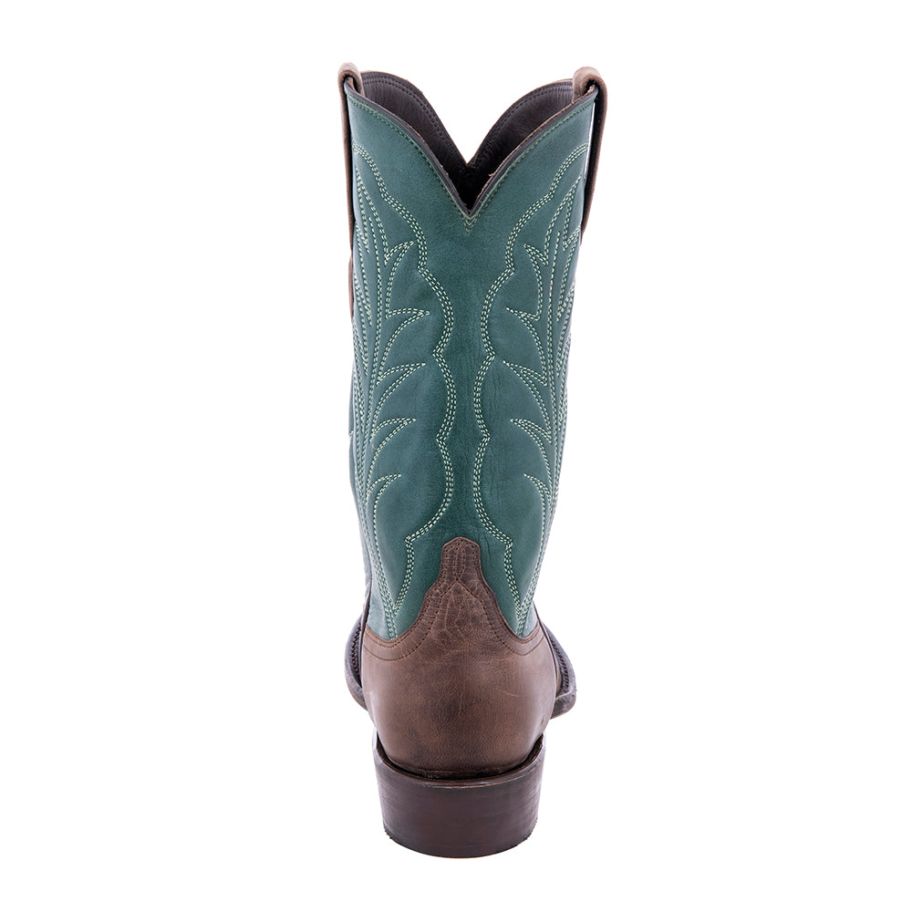 Men's Green Canella Goat Cowboy Boots