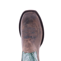 Men's Green Canella Goat Cowboy Boots