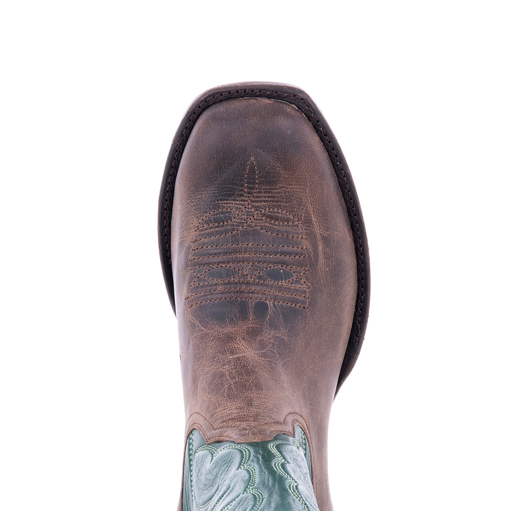 Men's Green Canella Goat Cowboy Boots