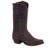 Ladies 12" Tobac Goat Boots Mini Vibram Sole