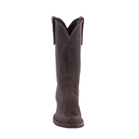 Ladies 12" Tobac Goat Boots Mini Vibram Sole