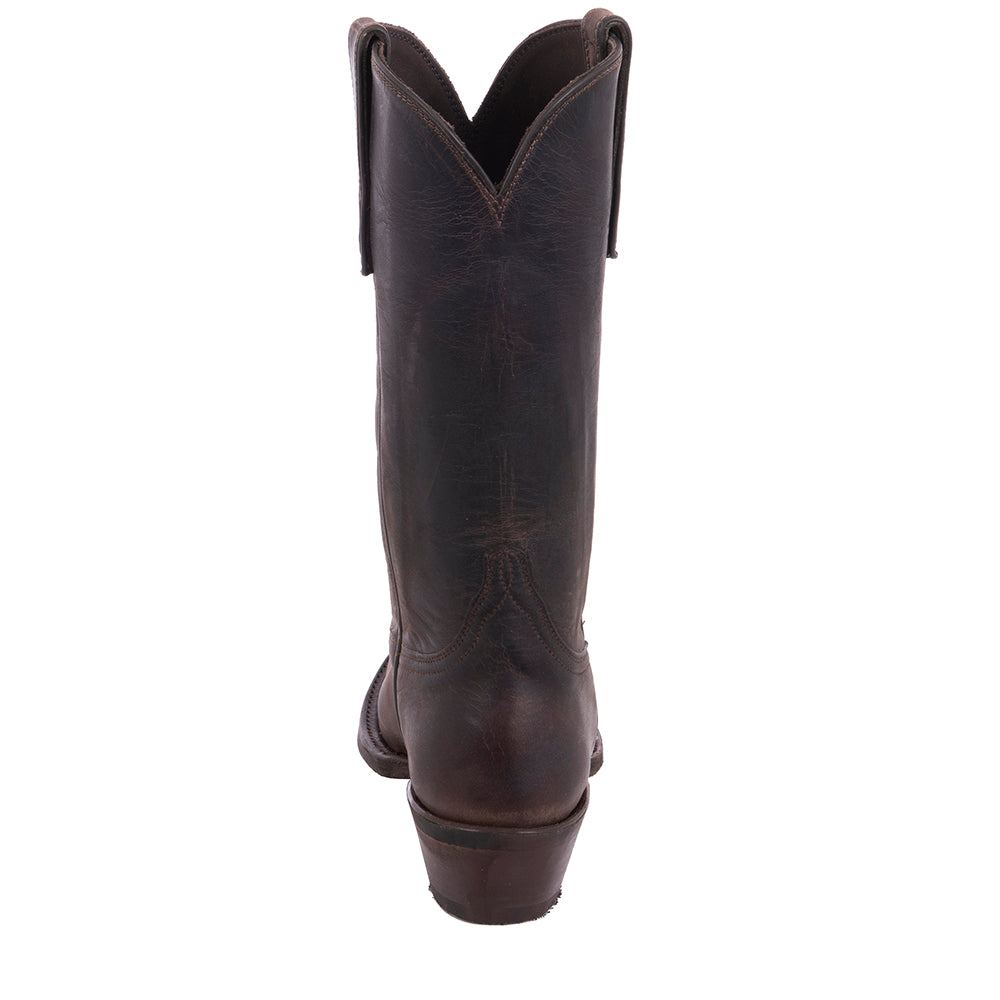 Ladies 12" Tobac Goat Boots Mini Vibram Sole