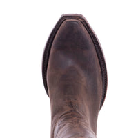Ladies 12" Tobac Goat Boots Mini Vibram Sole