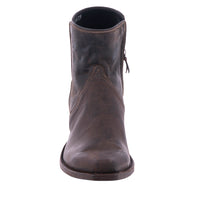 Men's Short Zip Tobac Goat Boot with Mini Vibram Sole