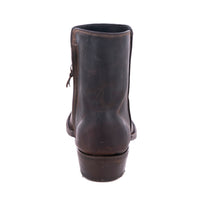 Men's Short Zip Tobac Goat Boot with Mini Vibram Sole
