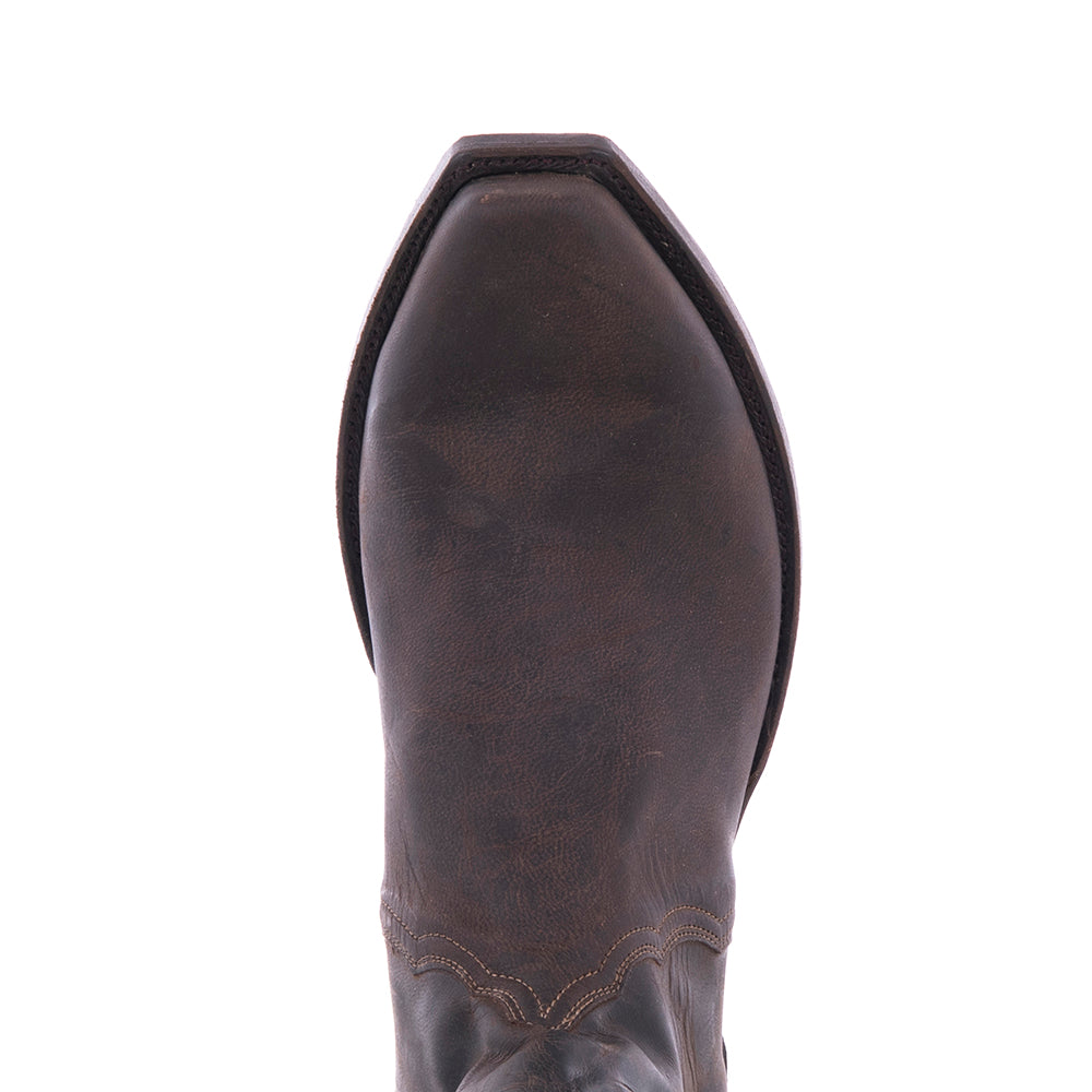 Men's Short Zip Tobac Goat Boot with Mini Vibram Sole