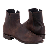 Men's Tobac Goat Short Roper Boot with Mini Vibram Sole