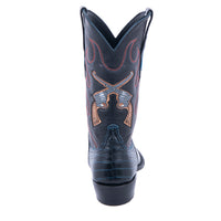 Men's Navy Crocodile and Crossed Pistol Cowboy Boots