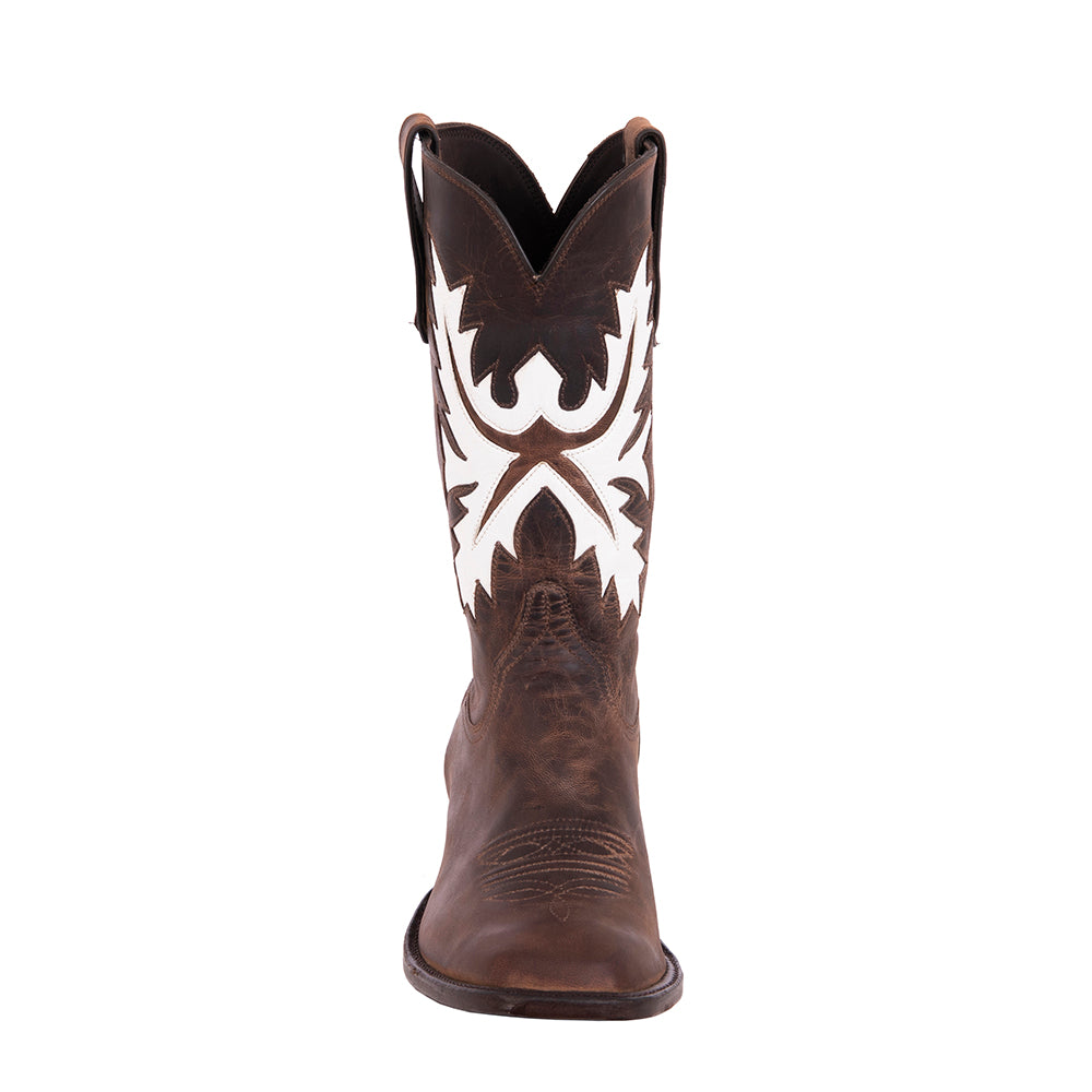 Men's Canella Goat White Fern Inlay Cowboy Boots