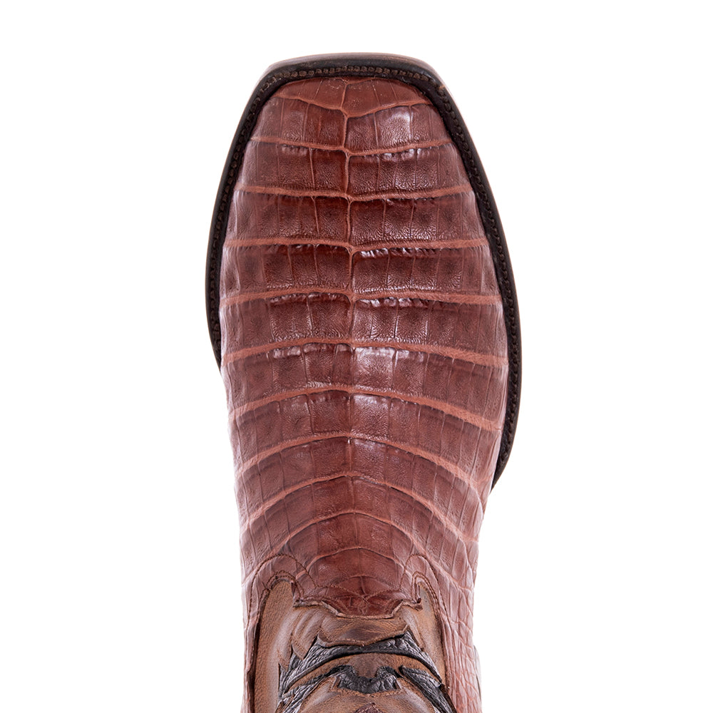 Men's 12" Cigar Caiman Canella Goat Fern Cowboy Boot