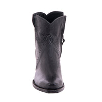 Ladies Black Smooth Ostritch Short Boot