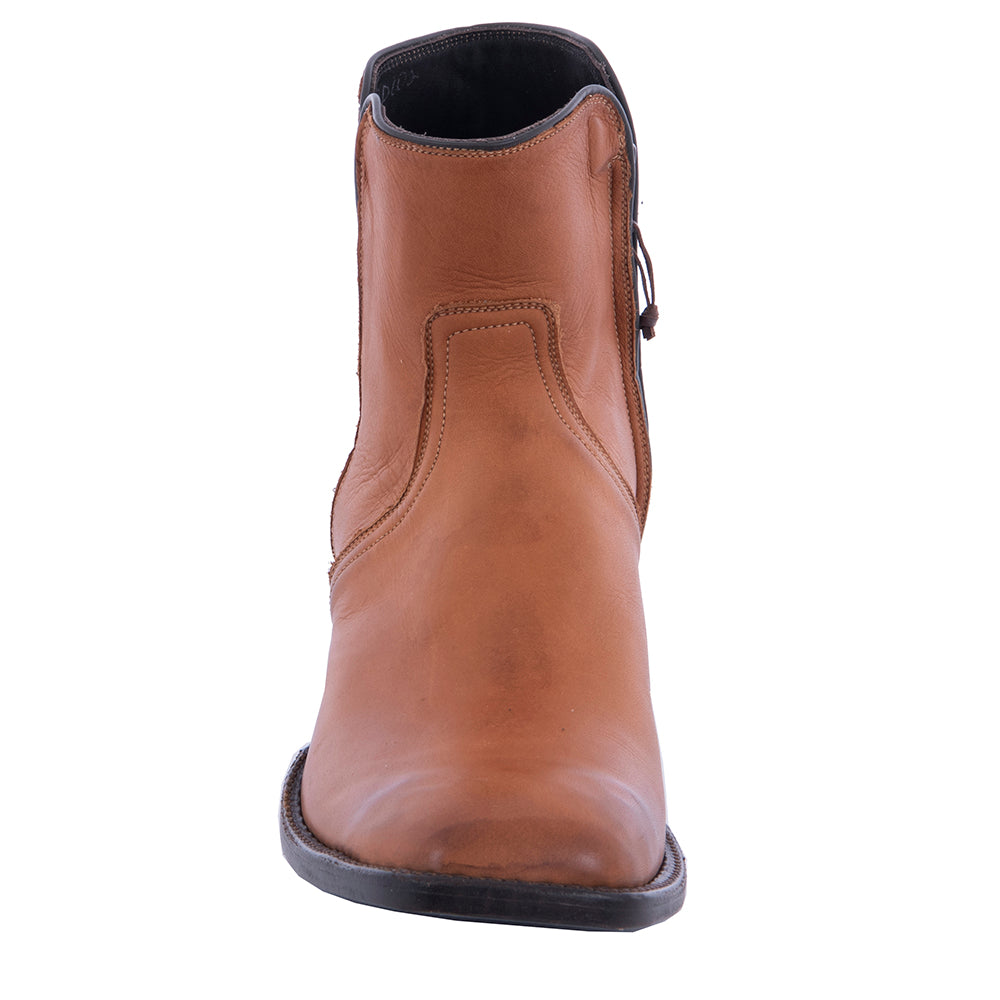 Men's Short Boot British Tan Aniline