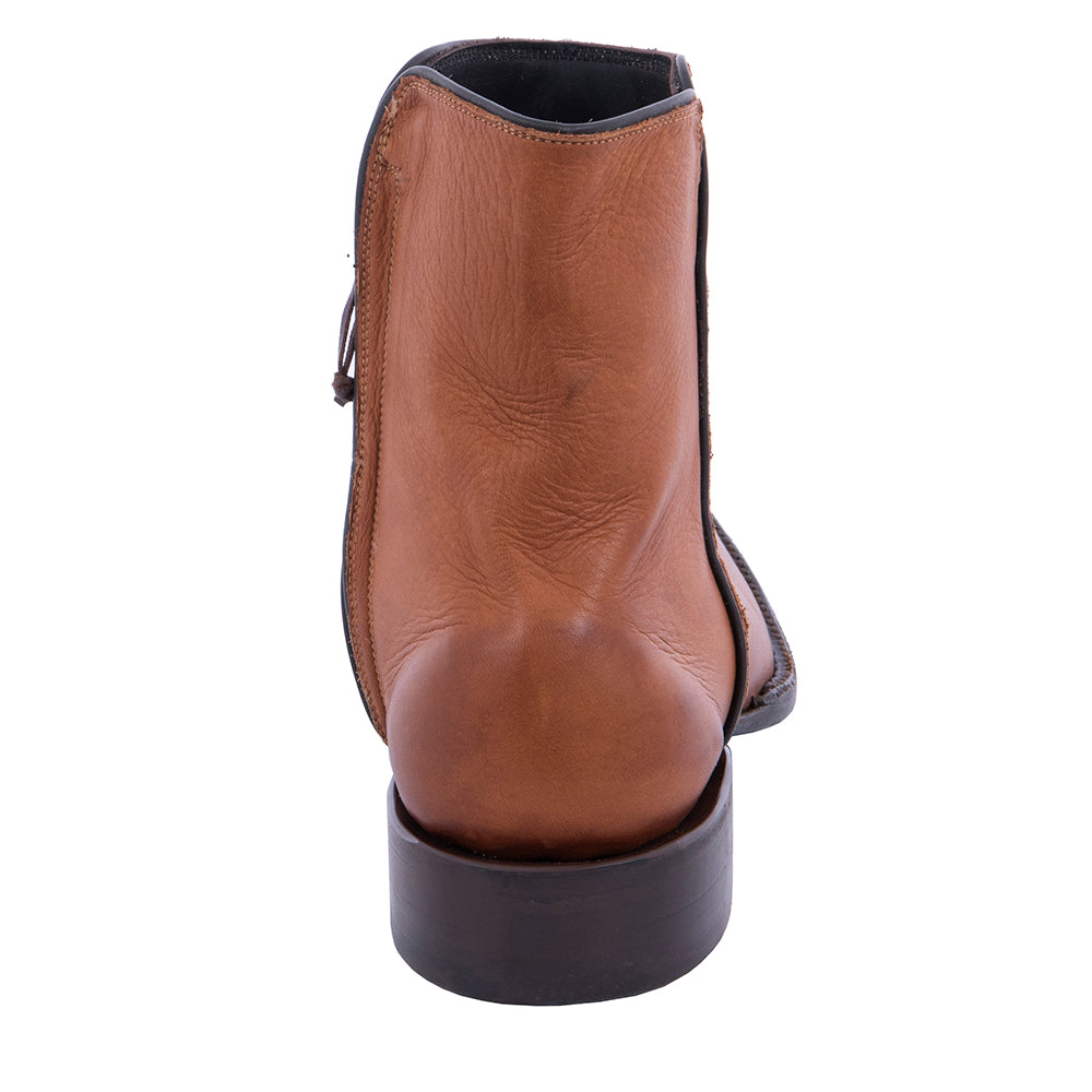 Men's Short Boot British Tan Aniline