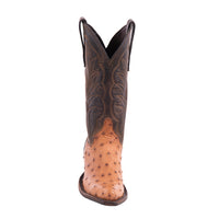 Ladies 12" Brandy Full Quill Ostrich, Canella Goat Cowboy Boots