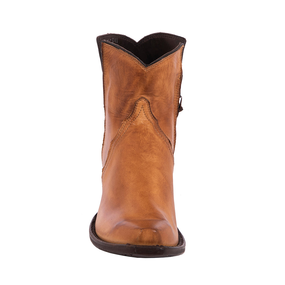 Ladies Champagne Aniline Short Boots