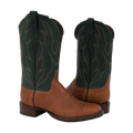 Men's Cowboy 12-2.5 Bourbon Bison/Green Renaisance crown stitch toe bug