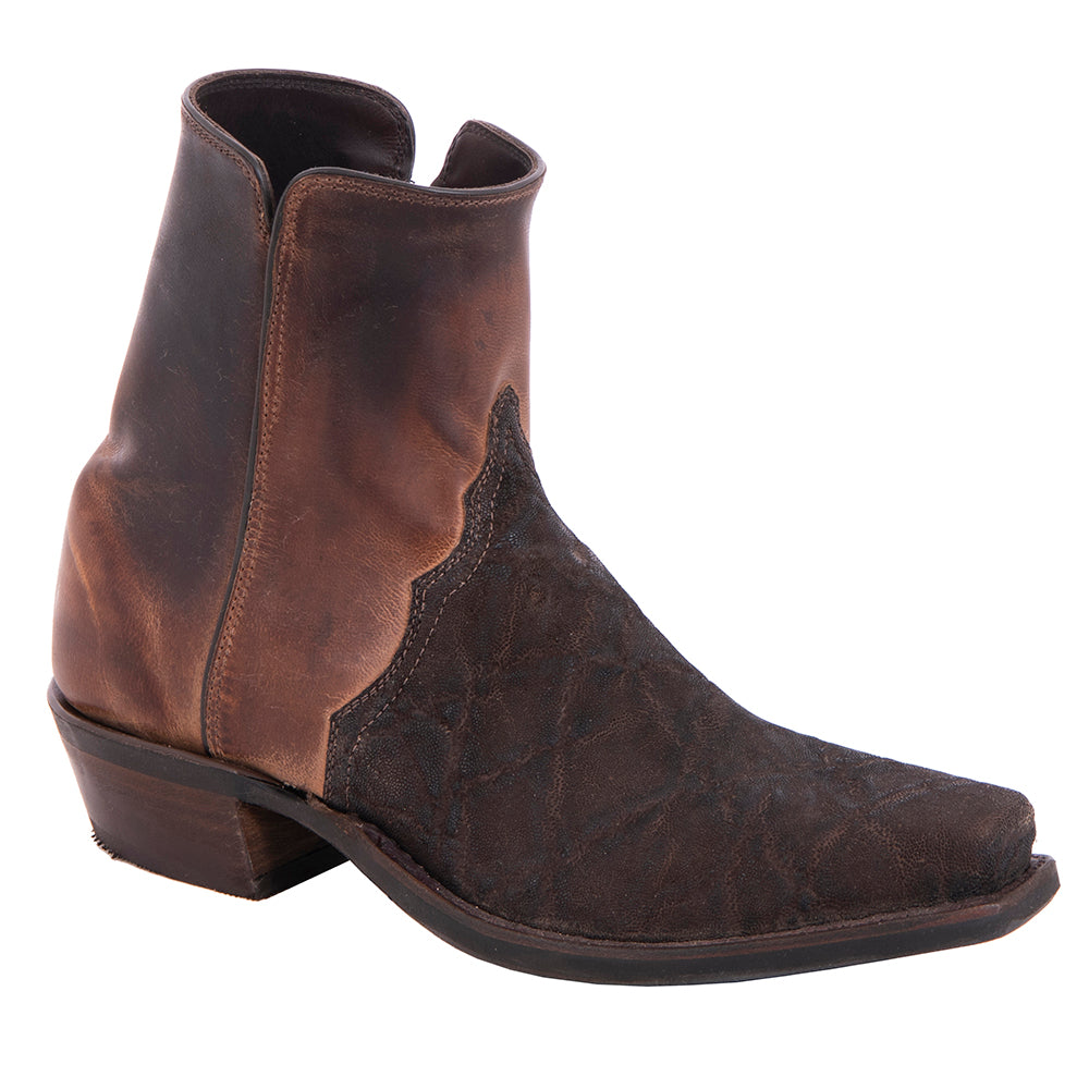 Men's Short Chocolate Elephant Canella Goat Cowboy Boot